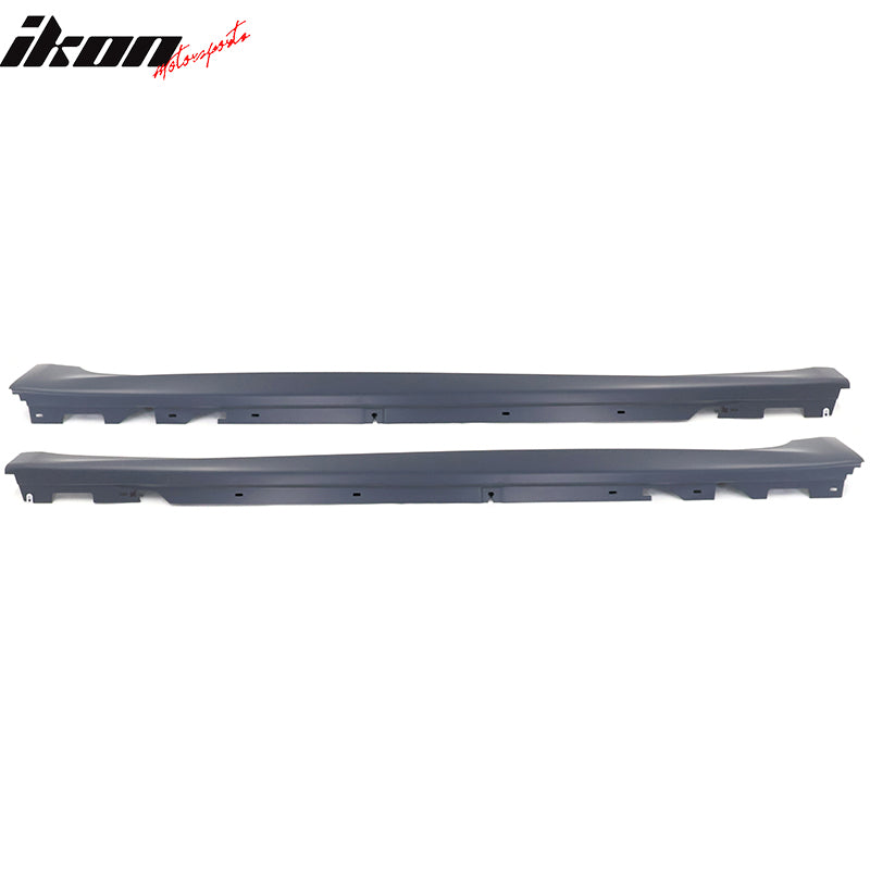 Fits 17-23 BMW G30 5 Series MT-Tech Side Skirt Extension Unpainted Black Pair