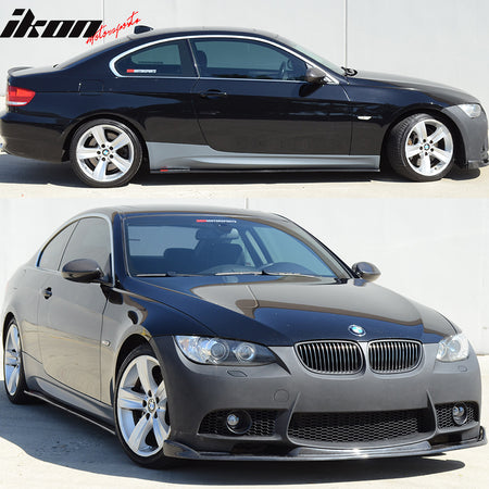 Fits 07-13 BMW E92 E93 3-Series 2Dr M3 Style Side Skirts Extension Panels Pair
