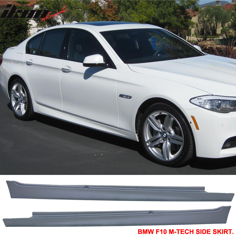 2011-2016 BMW F10 5-Series 4 Door M-T Msport PP Side Skirts Set Pair