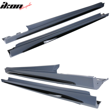 Fits 15-18 Mercedes-Benz W205 C-Class C63 AMG Style Side Skirts Rocker Panel 2PC