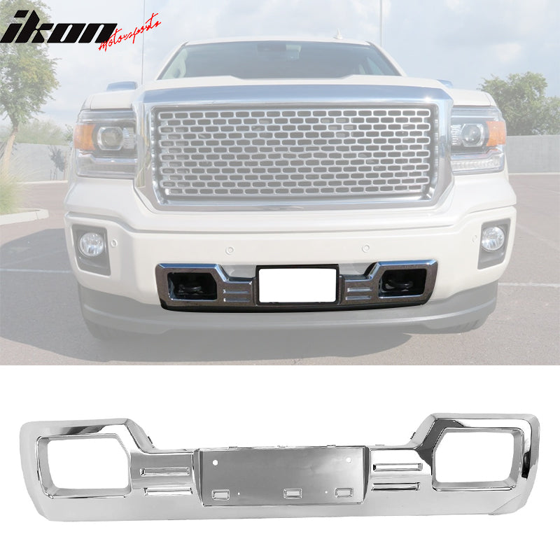 2014-2015 GMC Sierra 1500 Chrome Front Bumper Impact Bar Skid Plate