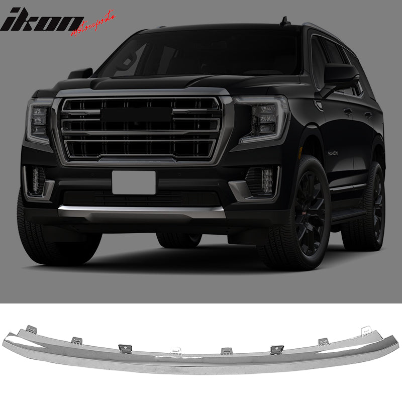 IKON MOTORSPORTS, Front Skid Plate Compatible With 2021-2022 GMC Yukon Sport Utility 4-Door, Front Under Bumper Skid Plate Protective Armor