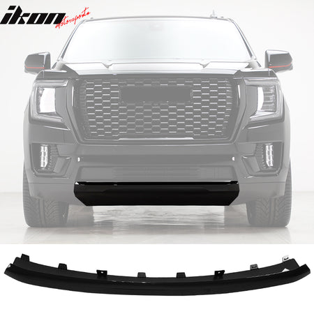 IKON MOTORSPORTS, Front Skid Plate Compatible With 2021-2022 GMC Yukon Sport Utility 4-Door, Front Under Bumper Skid Plate Protective Armor