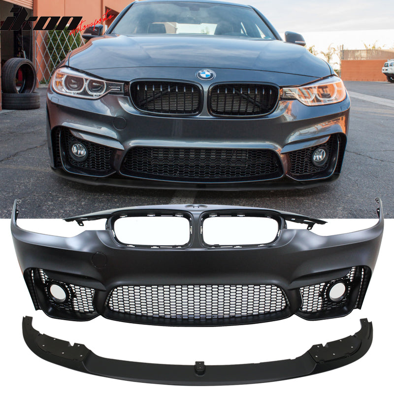 2012-2018 BMW F30 M3 Front Bumper + Front Lip W/ Fog Cover