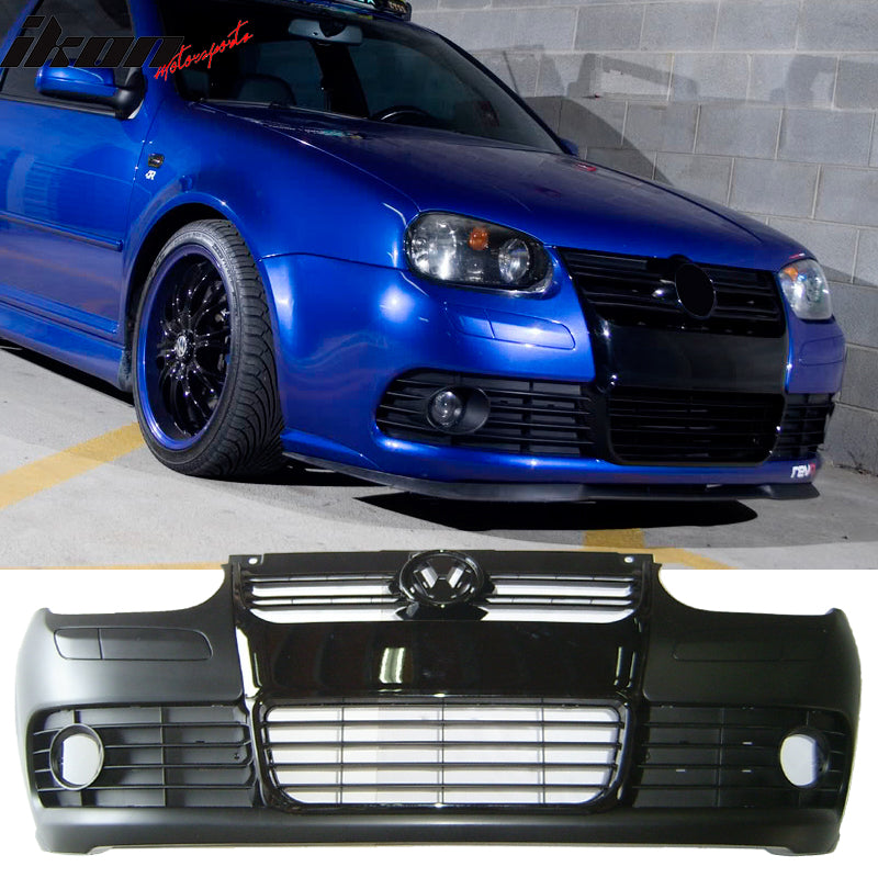 Fits 99-04 VW Golf MK4 R32 Style PP Front Bumper Conversion And Foglight Lamp