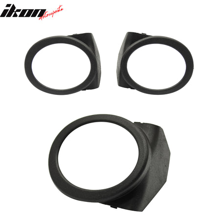 Compatible With 2001-2006 BMW E46 M3 Factory Style Bottom Fog Light Covers Textured Factory Black