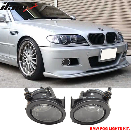 Fits 99-06 BMW E46 3 Series 2Dr M3 PP Front Bumper + Fog Light Cover + Fog Lamp