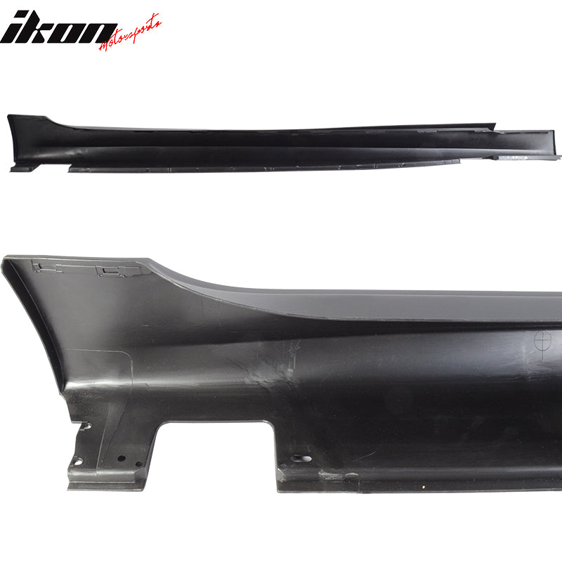 Fits 04-10 BMW E60 E61 5-Series M5 Style PP Side Skirts Panels Extension Pair