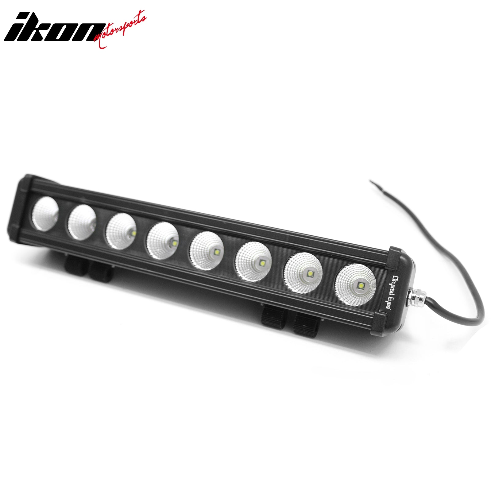15" 80W 8 LED 1 Row LED Work Light Bar Spot Flood Combo Truck SUV ATV Off Road