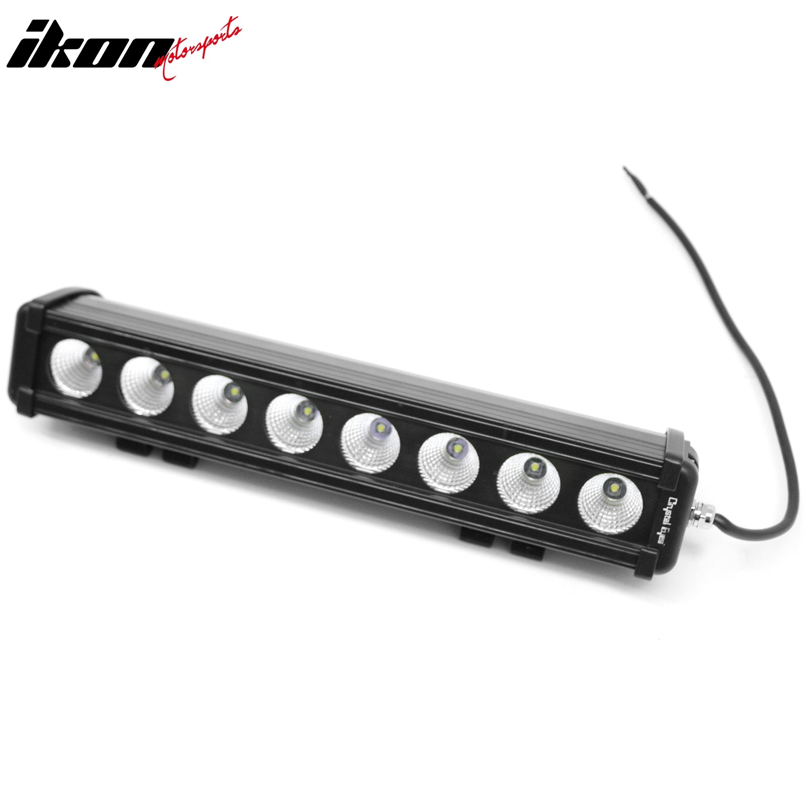 15" 80W 8 LED 1 Row LED Work Light Bar Spot Flood Combo Truck SUV ATV Off Road