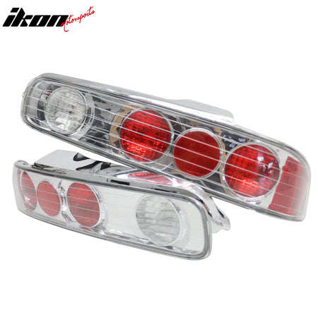 Fits 94-01 Acura Integra Hatchback RH LH Tail Lights Rear Brake Lamps Clear Lens