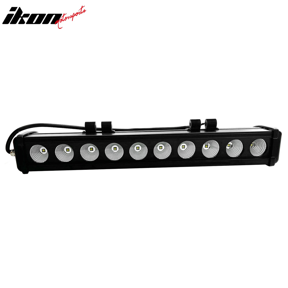 19" 100W 10 LED Light Bar Single Row Off Road Driving Truck ATV SUV