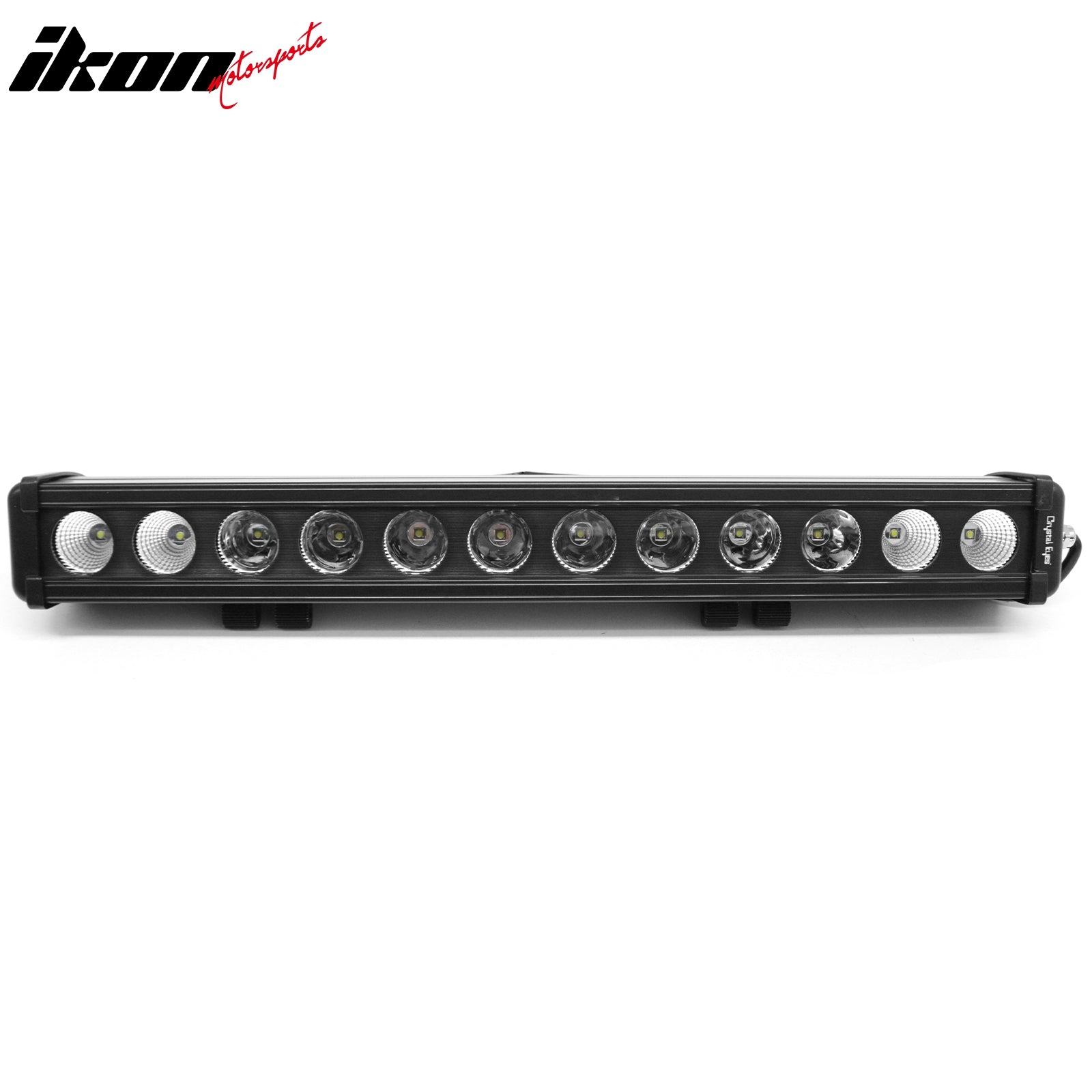 Universal Fit LED Light Bar Black 22" 120W 12 LED 1 Row 25 Center
