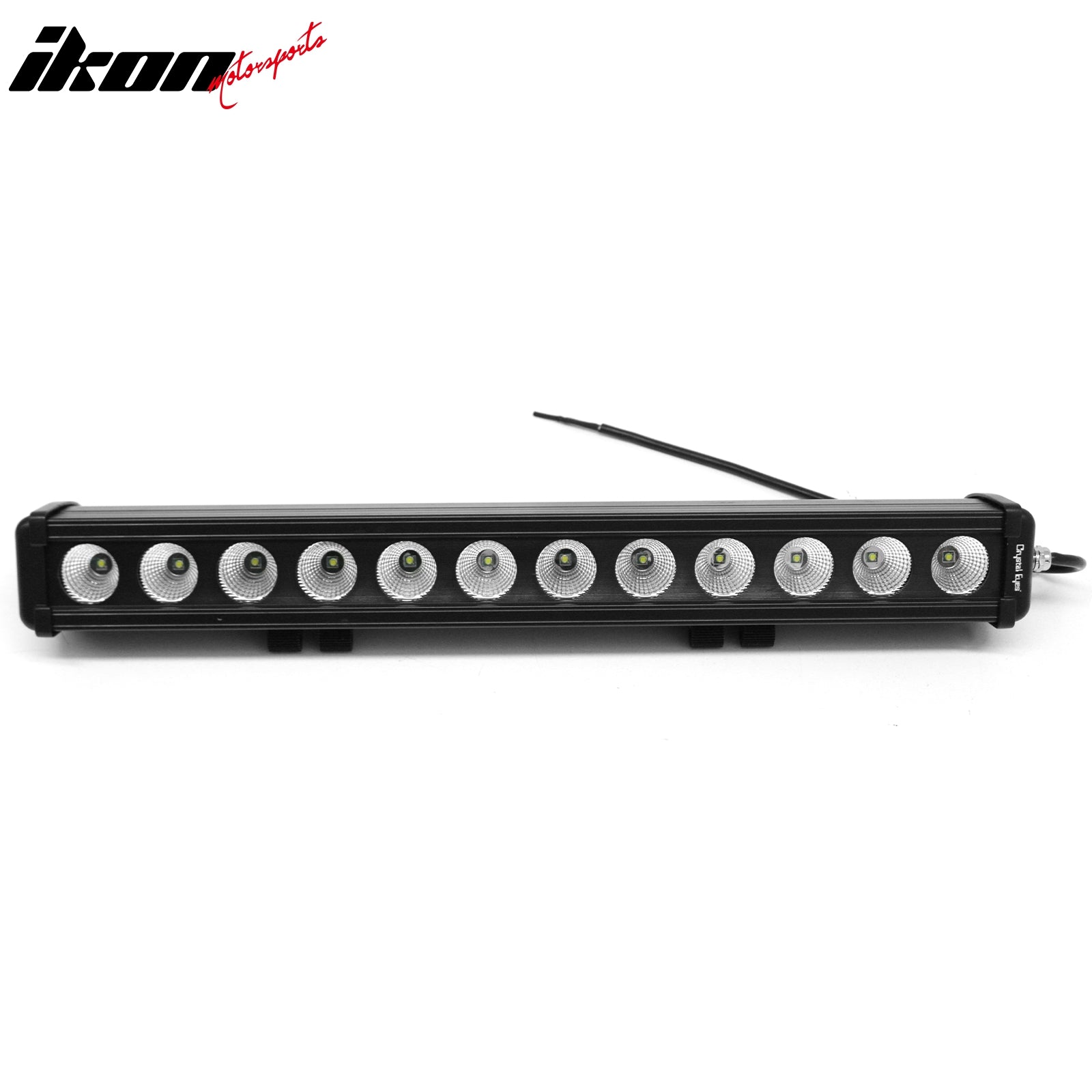 Universal Fit LED Light Bar Black 22" 120W 12 LED 1 Row 60 Degree Flood LED
