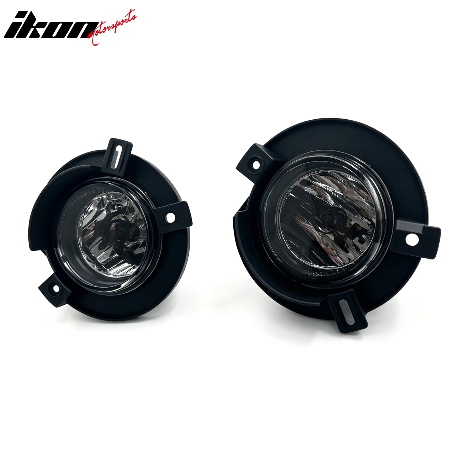 IKON MOTORSPORTS Fog Lights, Compatible with 2002-2005 Ford Explorer, Black Housing Clear Lens Front Bumper Driving Fog Lamp, Pair