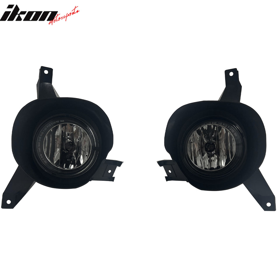 2001-2003 Ford Explorer Sport & 2001-2005 Explorer Sport Trac Front Bumper Driving Fog Lights Lamps Assembly Replacement W/Wiring Harness Clear Lens