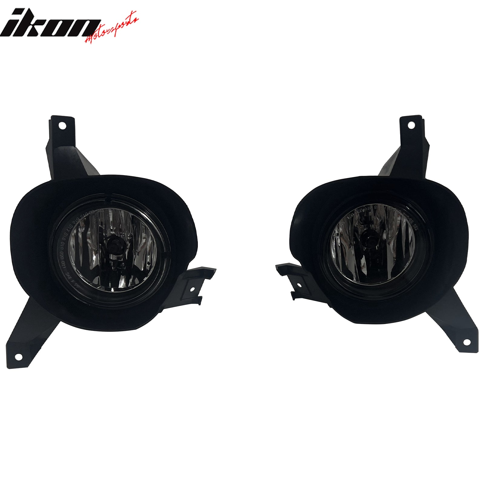 IKON MOTORSPORTS Fog Lights, Compatible with 2001-2003 Ford Explorer Sport & 2001-2005 Explorer Sport Trac, Black Housing Clear Lens Front Bumper Driving Fog Lamp with Harness, Pair