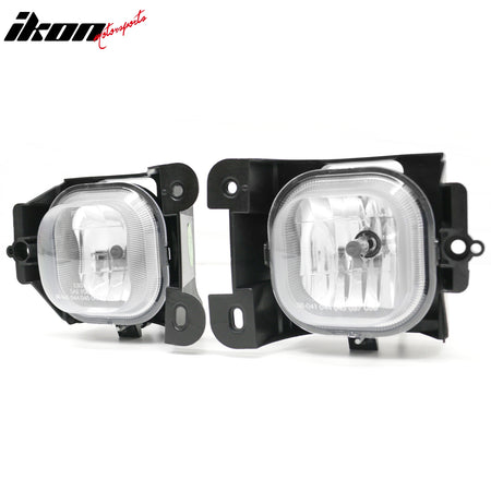 Fits 04-05 Ford Ranger RH LH Front Bumper Driving Fog Lights Lamps Clear Lens