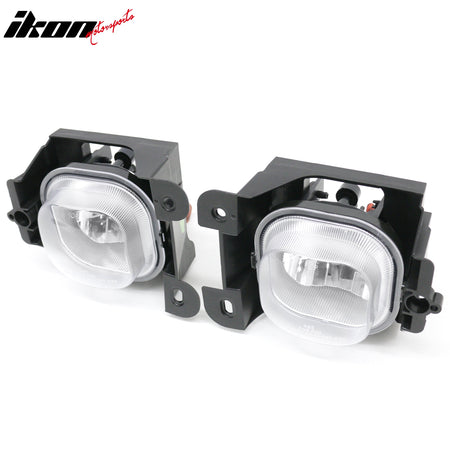 Fits 04-05 Ford Ranger RH LH Front Bumper Driving Fog Lights Lamps Clear Lens