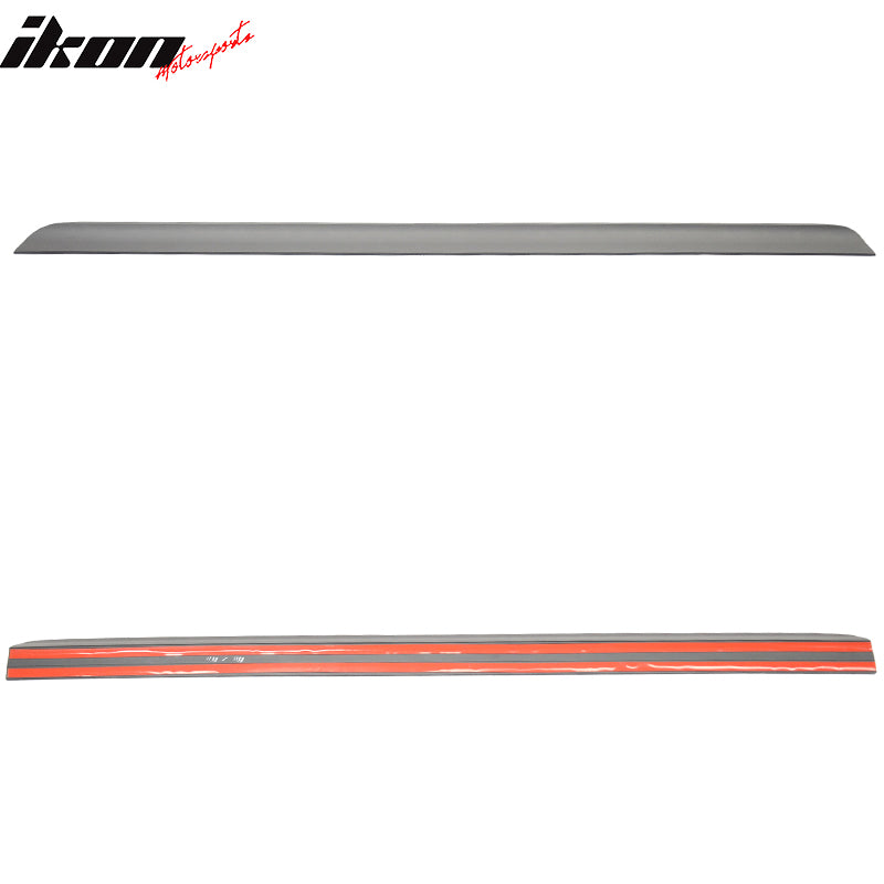 Roof Spoiler Compatible With 2003-2007 Honda Accord, 7th Gen Unpainted Black PU Flexible Rear Roof Spoiler Other Color Available, by IKON MOTORSPORTS, 2004 2005 2006