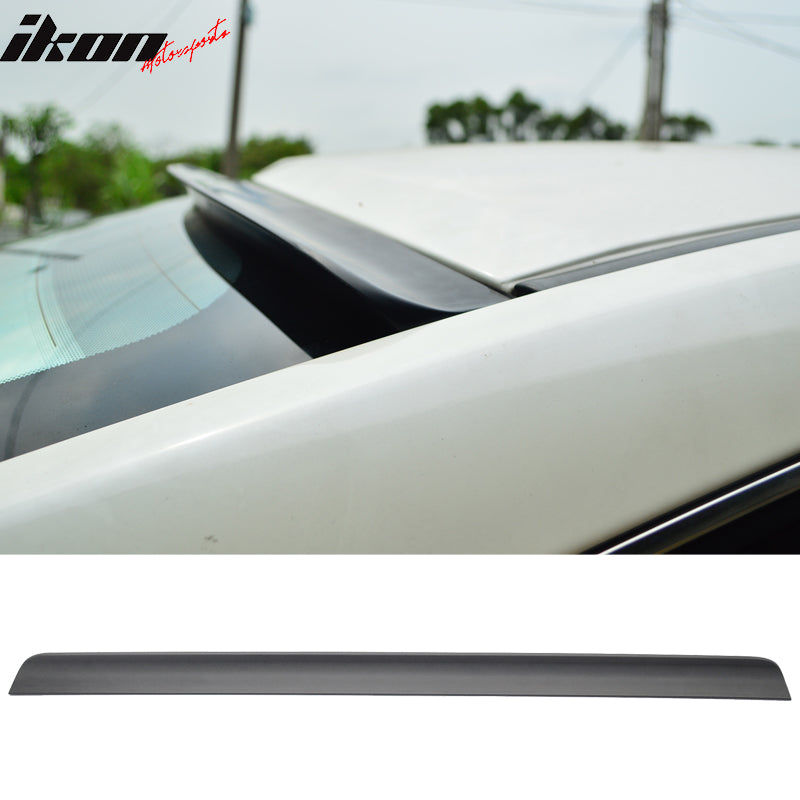 2006-2011 BMW E90 3-Series BRS Style Unpainted Black Roof Spoiler PUF