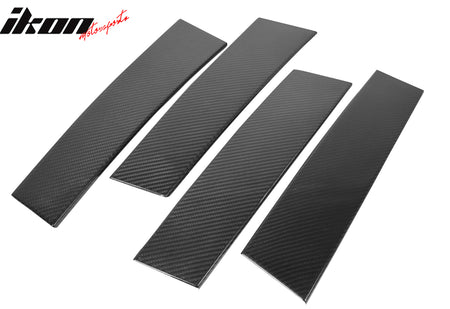 Fits 12-16 Mazda CX-5 Carbon Fiber CF Door Pillar Post Cover Window Trim 10PCS