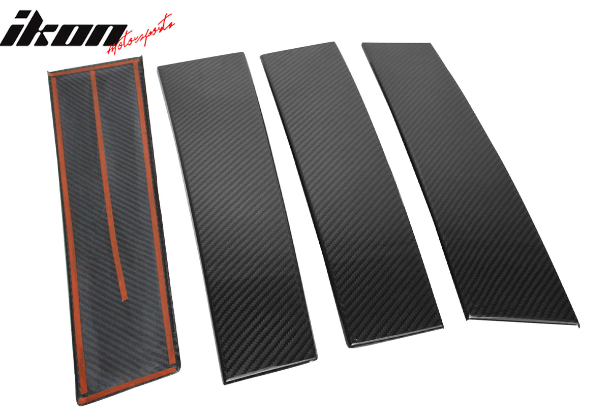 Fits 12-16 Mazda CX-5 Carbon Fiber CF Door Pillar Post Cover Window Trim 10PCS