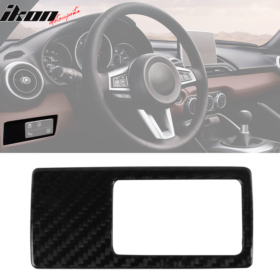 2016-2024 Mazda MX-5 Miata Carbon Fiber Smart Idle Stop System Cover