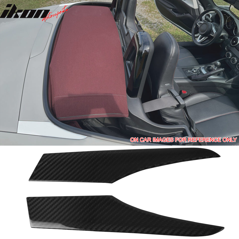 2016-2024 Mazda MX-5 Miata Carbon Fiber CF Car Rear Trunk Garnish Trim