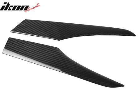 Fits 16-24 Mazda MX5 MX-5 Miata Carbon Fiber CF Car Rear Trunk Garnish Trim 2PCS