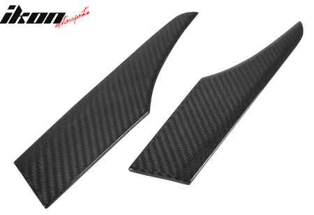 Fits 16-24 Mazda MX5 MX-5 Miata Carbon Fiber CF Car Rear Trunk Garnish Trim 2PCS