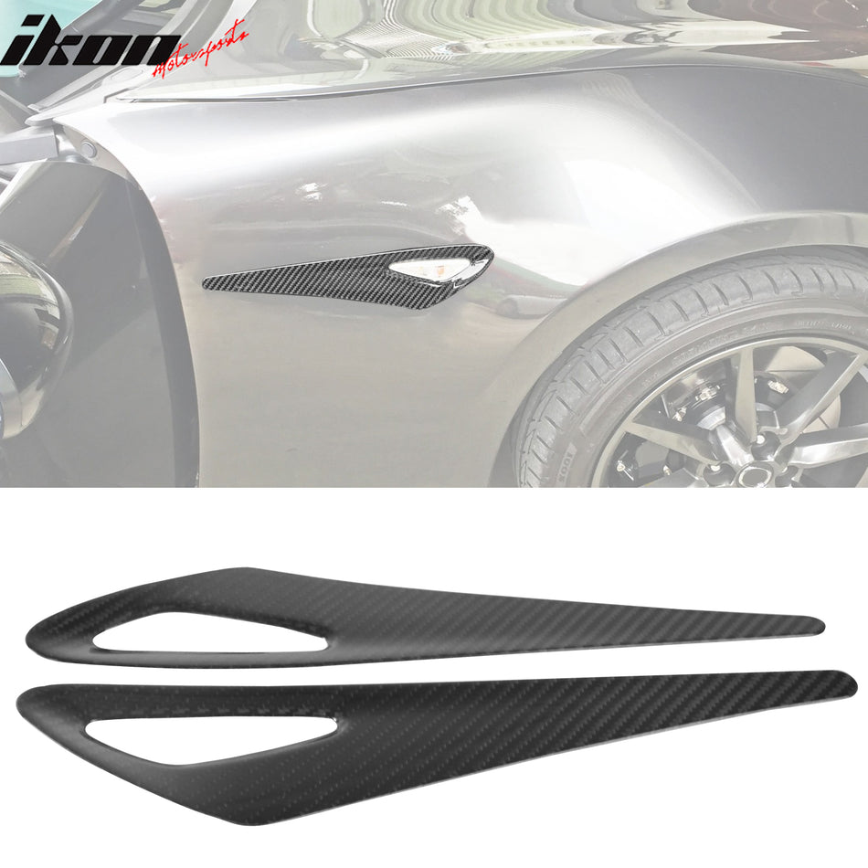 2016-2024 Mazda MX-5 Miata Carbon Fiber Side Fender Light Cover Trim