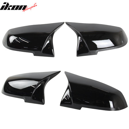 Fits BMW E84 F20 F22 F32 F33 M4 2PCS Replacement Side Mirror Covers Gloss Black