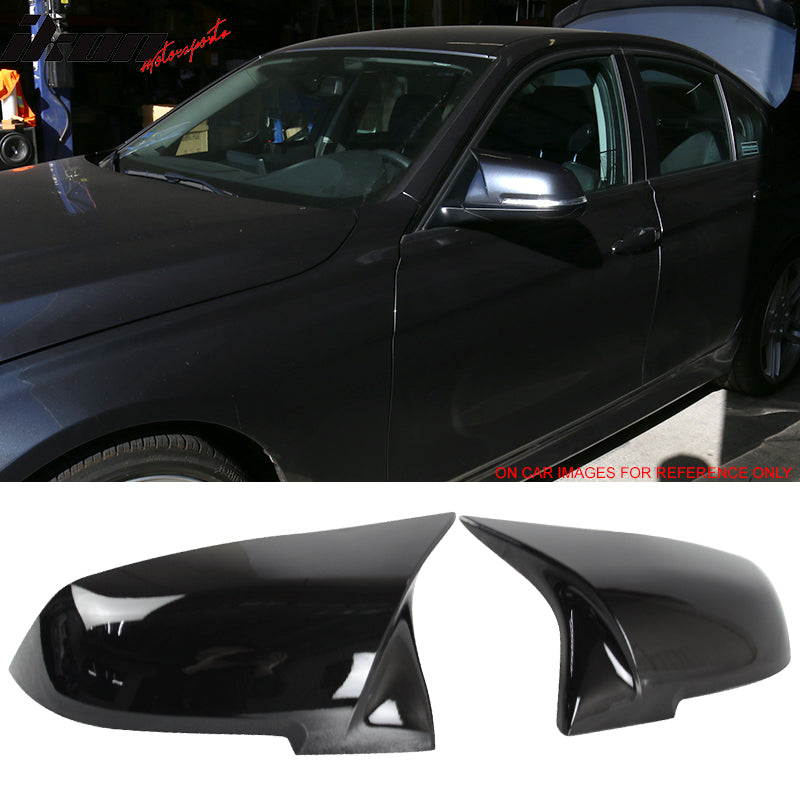 Fits BMW E84 F20 F22 F32 F33 Pair M4 Glossy Black Mirror Covers