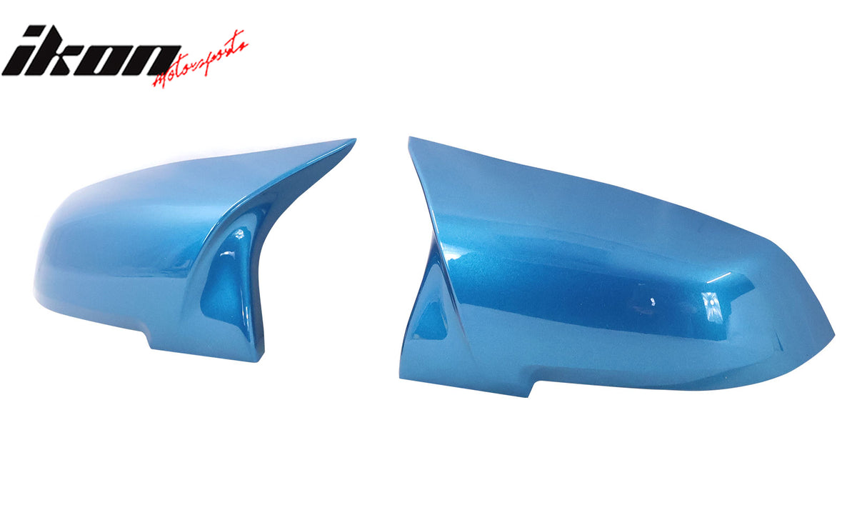Fits BMW F20 F21 F23 F30 F32 F36 Side Mirror Covers Painted #C16 Long Beach Blue
