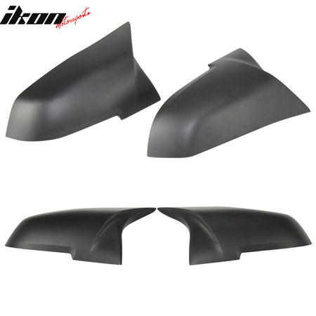 Fits 12-18 F30 3 Series OE Replacement M Sports Upgrade Matte Black Mirror Cover