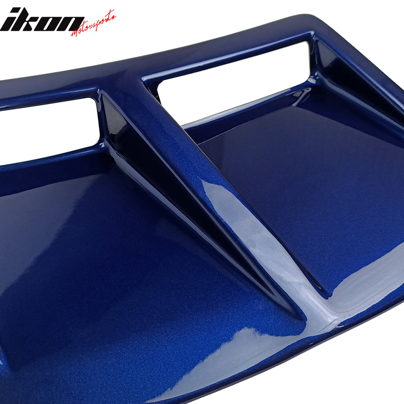 Fits 15-21 Subaru WRX STI Style Rear Bumper Side Fender Vent Painted #E8H Blue