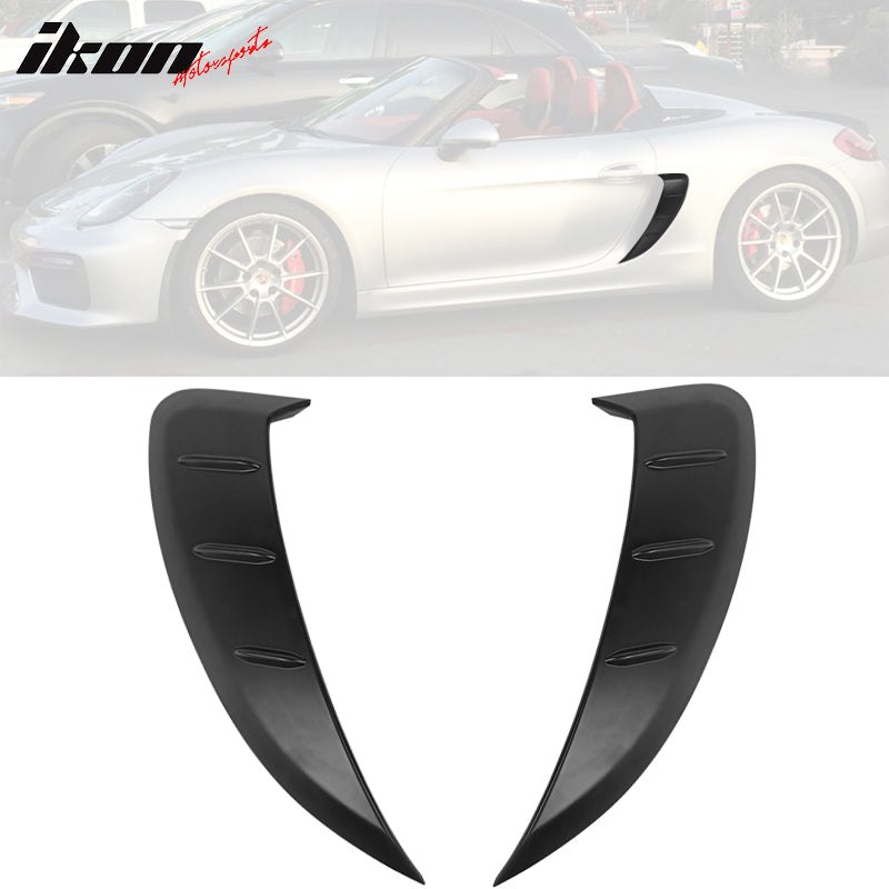 2013-2016 Porsche 981 Boxster Cayman 2PC Side Air Vent Scoop Cover ABS