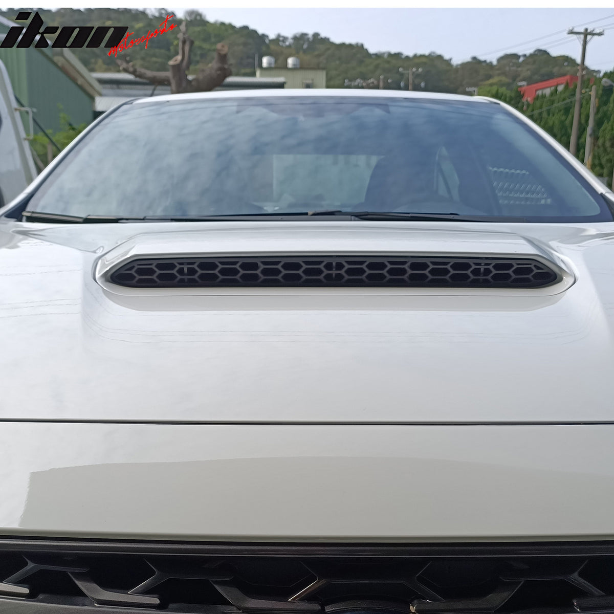 Fits 22-25 Subaru WRX VB DTO Style Hood Scoop Mesh Grille Insert PP Matte Black