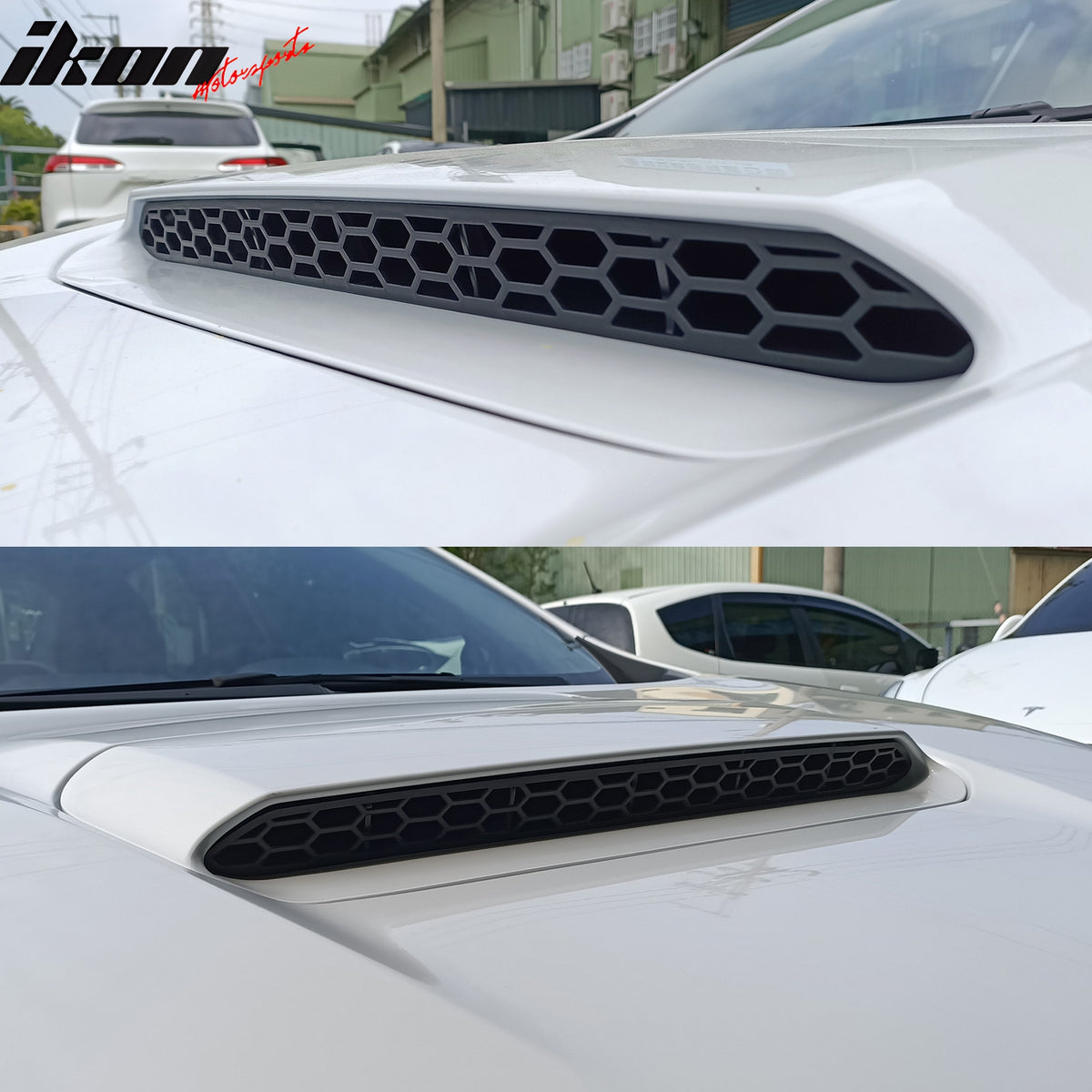 Fits 22-25 Subaru WRX VB DTO Style Hood Scoop Mesh Grille Insert PP Matte Black