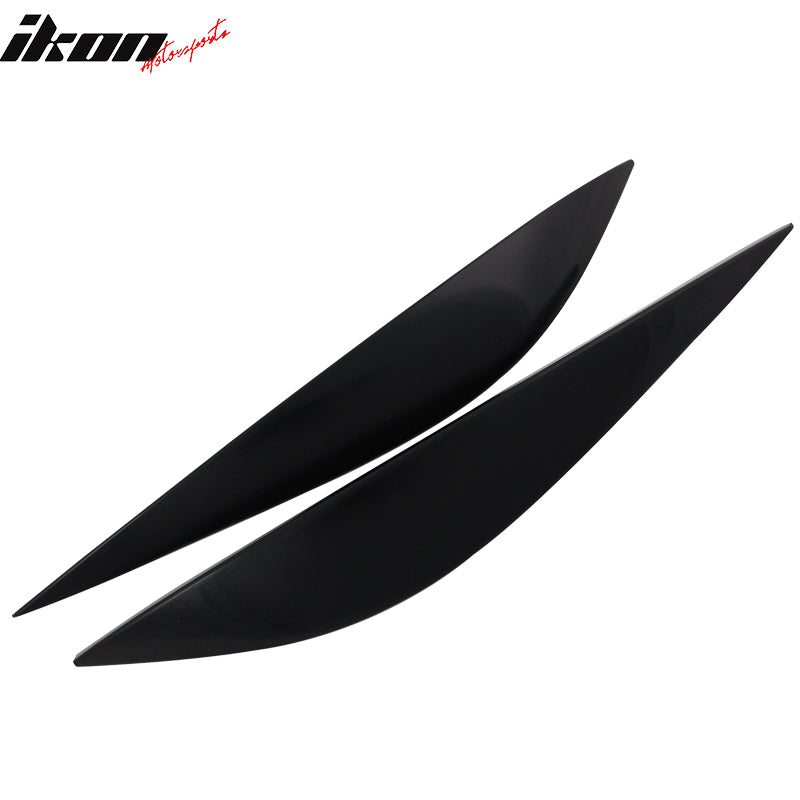 Compatible With 2008-2011 Benz C Class W204 Unpainted Front Headlight Eyebrow Eyelid Cover LH RH