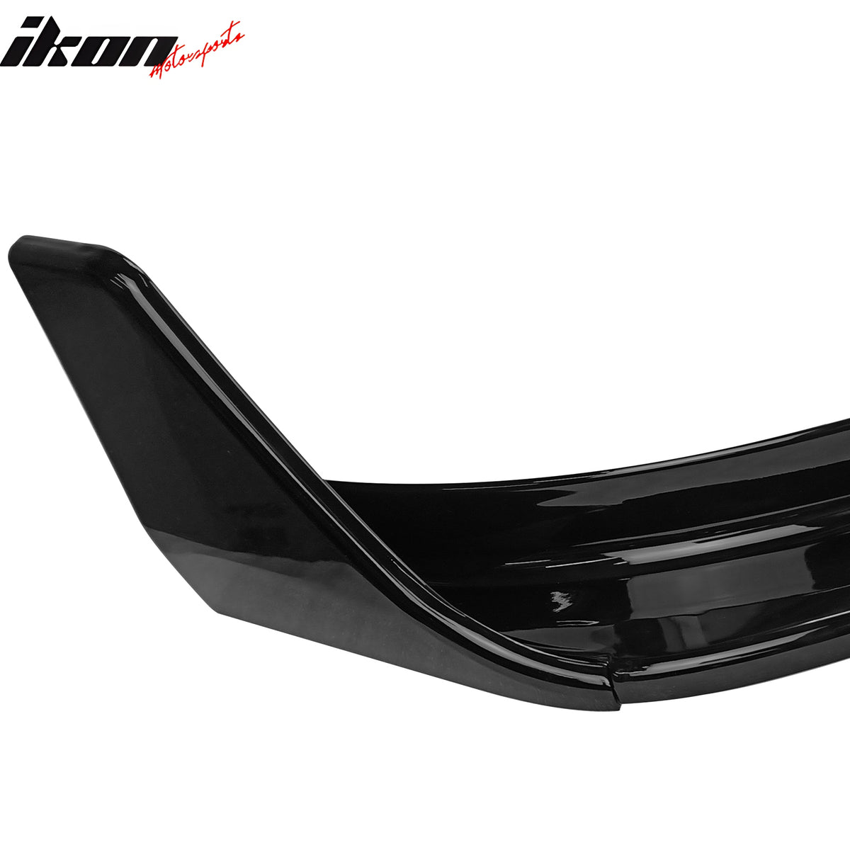 Fits 17-23 Tesla Model 3 V Style 5PCS Front Bumper Lip PP #PBSB Eclipse Black