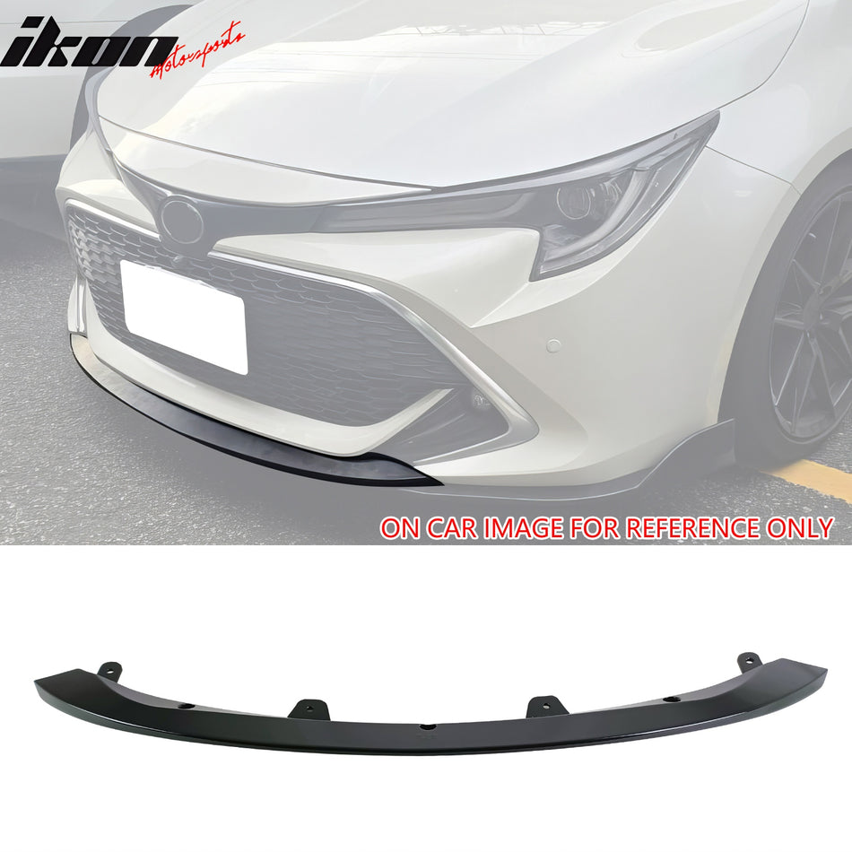 2019-2021 Toyota Corolla E210 Hatchback Gloss Black Front Bumper Lip