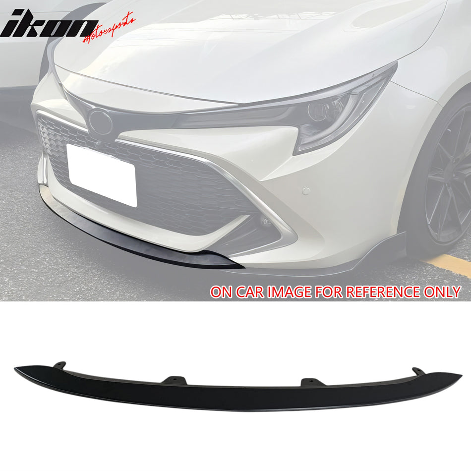 2019-2021 Toyota Corolla E210 Hatchback Matte Black Front Bumper Lip