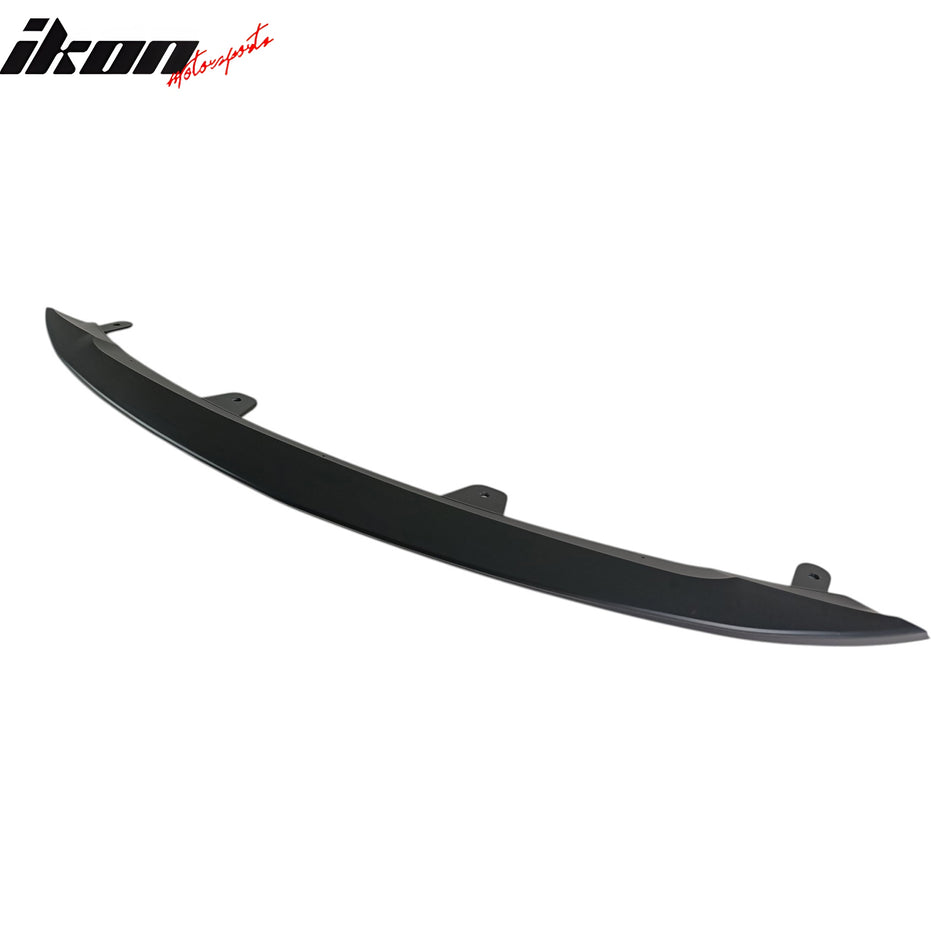 IKON MOTORSPORTS Front Bumper Lip, Compatible with 2023-2025 Toyota Corolla E210 Hatchback 5Dr, Matte Black ABS Plastic Air Dam Chin Spoiler Protector Splitter