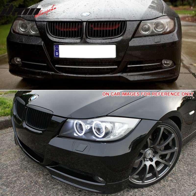 Compatible With 2006-2008 BMW 3 Series E90 Factory Style PP Front Splitter Lip Spoiler