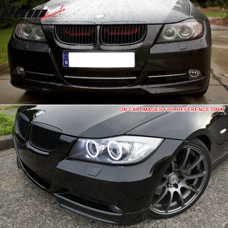 Compatible With 2005-2008 BMW 3 Series E90 Factory Style PP Front Splitter Lip Spoiler