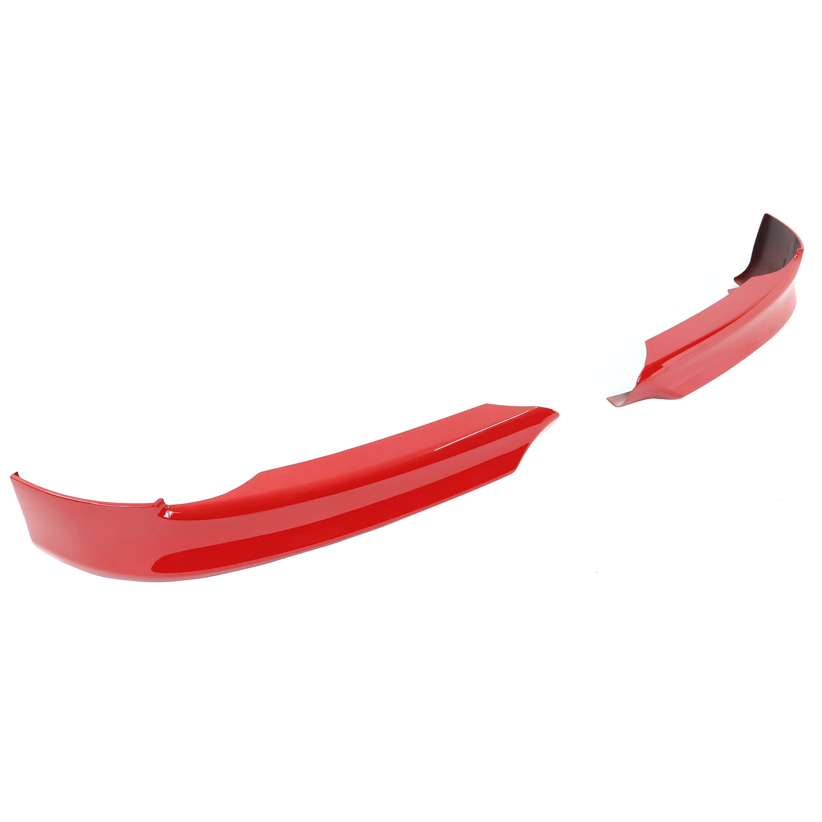 Fits 05-08 BMW E90 3-Series Sedan OE Style Front Lip Splitters Painted #438 Red