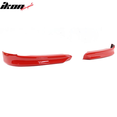 Fits 05-08 BMW E90 3-Series Sedan OE Style Front Lip Splitters Painted #438 Red