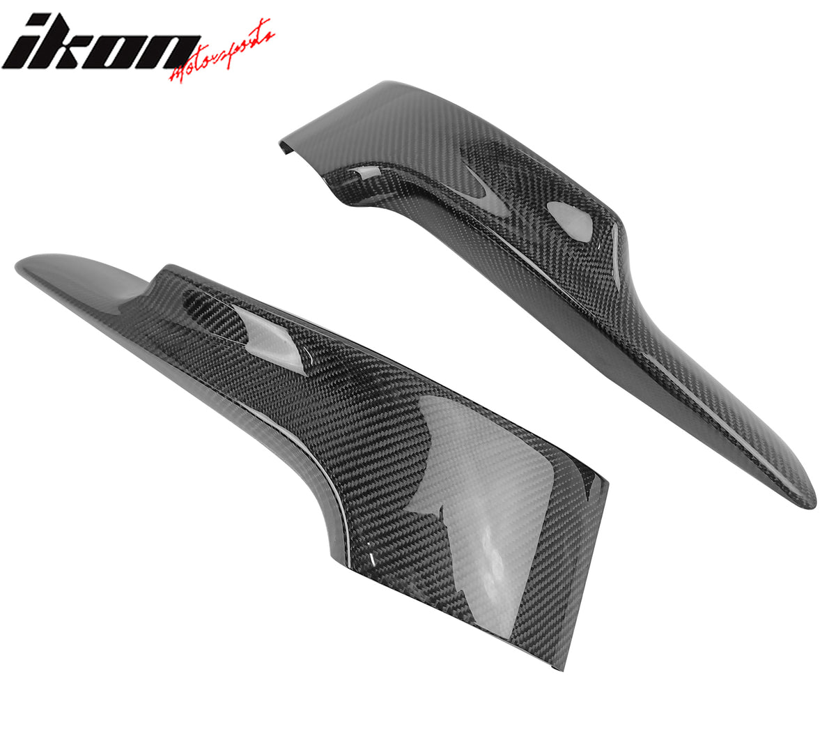 Fits 07-10 BMW E92 M-Tech Style Front Bumper Lip Splitters Carbon Fiber Canards